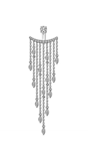 A-Lister Ear Jacket Earring 9K White Gold