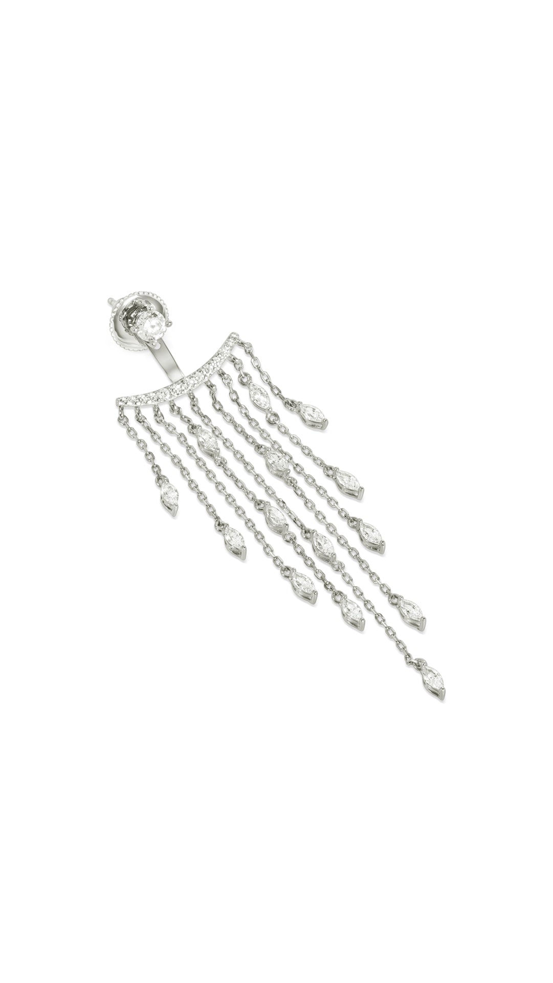 A-Lister Ear Jacket Earrings Sterling Silver