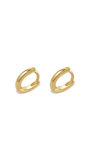 Alix Nude Huggie Earrings Gold Vermeil