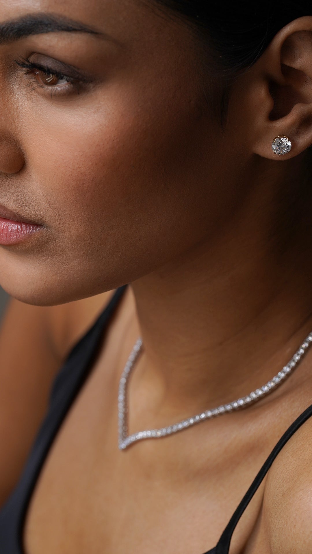 Eternal Stud Earrings 9K White Gold