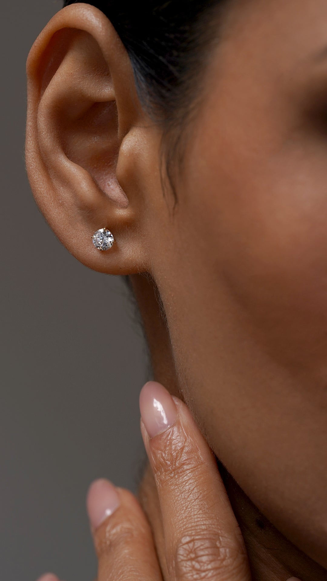 Eternal Stud Earrings 9K Yellow Gold
