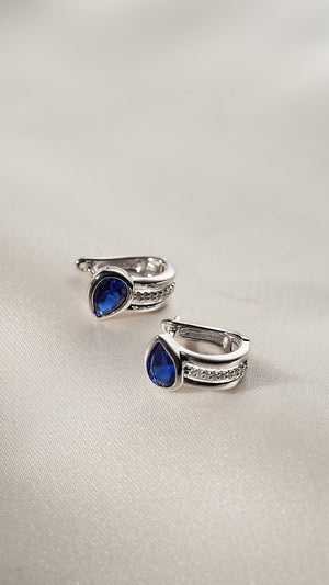 Jaia Sapphire Earrings Sterling Silver