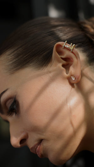 Telma Ear Cuff Earring Gold Vermeil