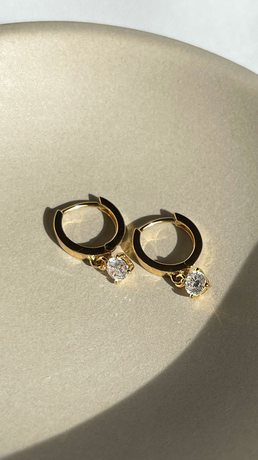 Tilda Hoop Earrings Gold Vermeil