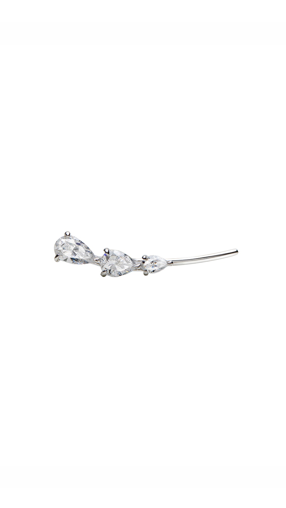 Toluda Ear Climber Sterling Silver