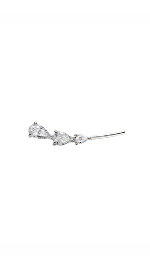 Toluda Ear Climber Sterling Silver