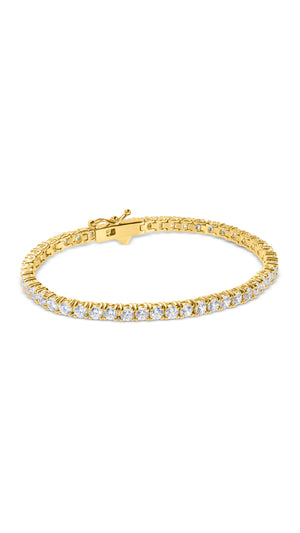 Vianne Tennis Bracelet Gold Vermeil